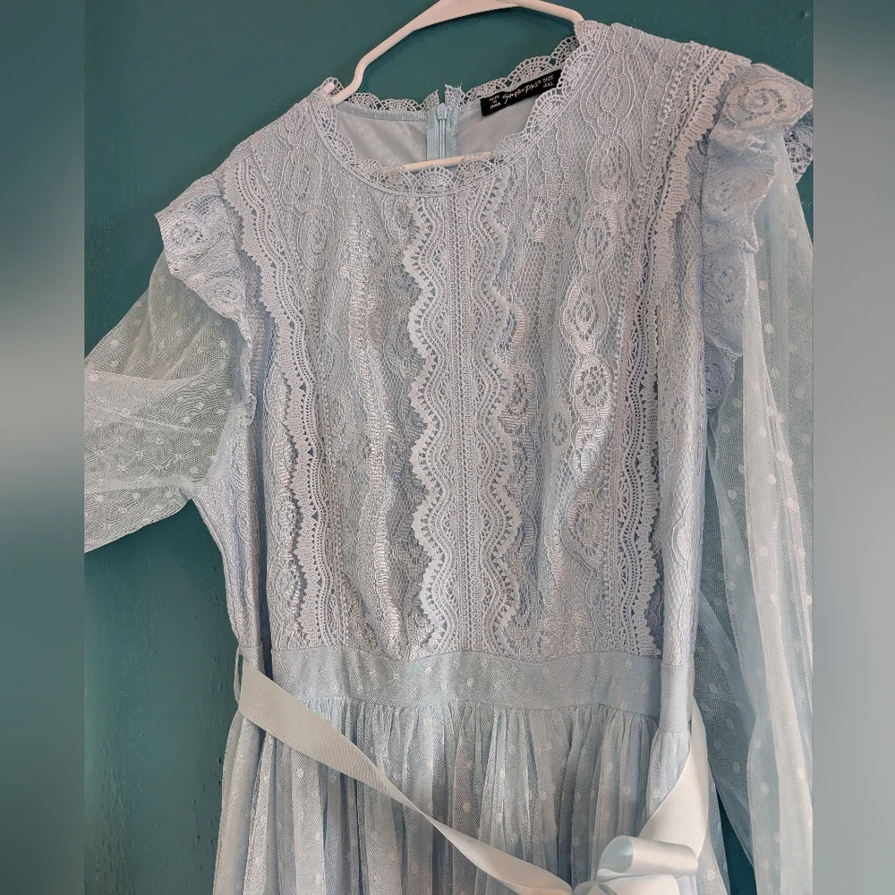 Light Blue Spring Dress - Picture 4 of 8